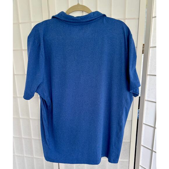 UNTUCKIT Men’s Short Sleeve Blue Stretch Golf Performance Polo Shirt Size XL - Picture 4 of 12
